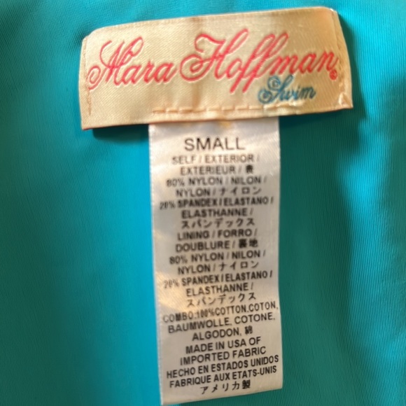 MARA HOFFMAN Size Small Colorful Phoenix Bird Sun Goddess One-Piece Swim $228 - Picture 13 of 16